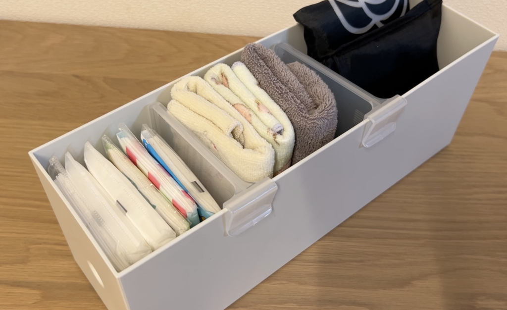 おでかけグッズの収納例