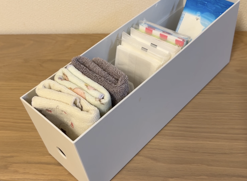 おでかけグッズの収納例