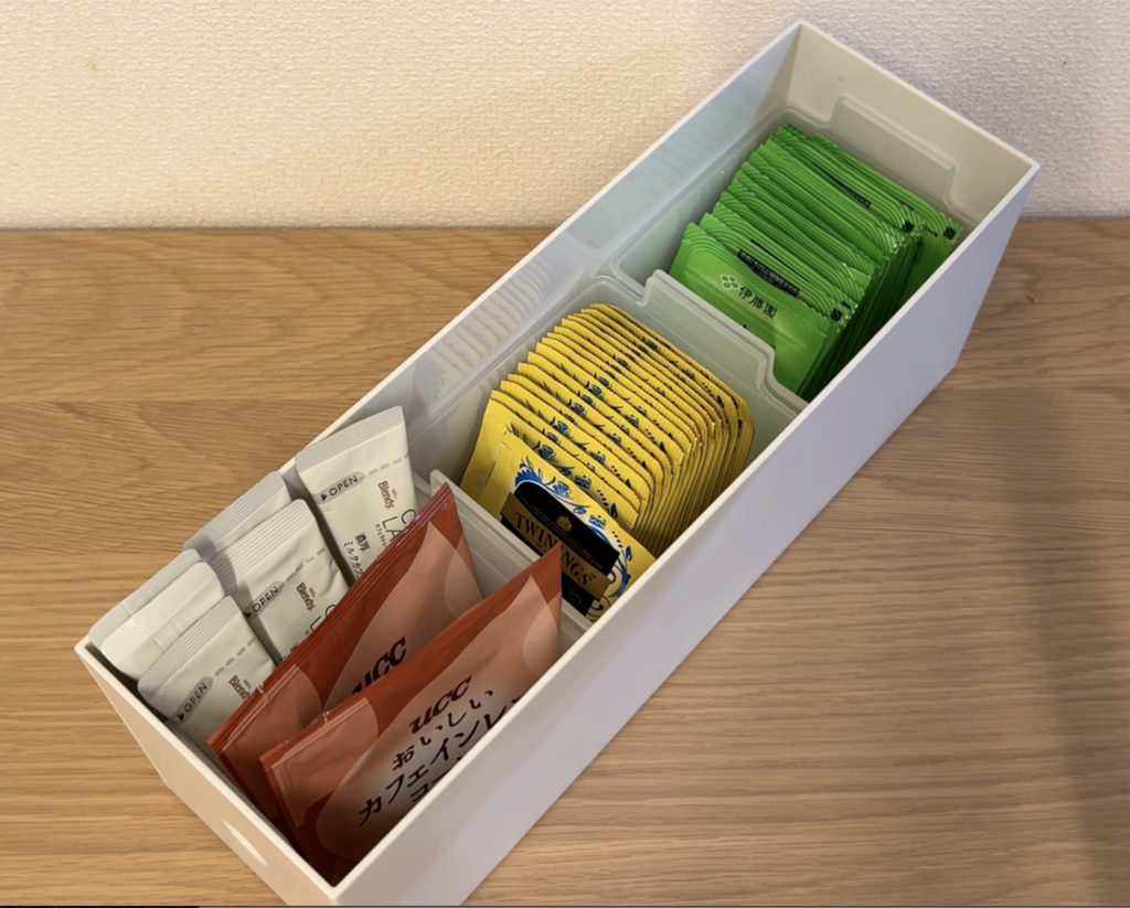 インスタント飲料の収納例